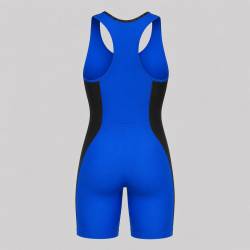 Canotta per il sollevamento pesi Nike blu/nero