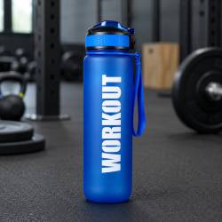 WORKOUT Borraccia in Tritan da 1000 ml - blu