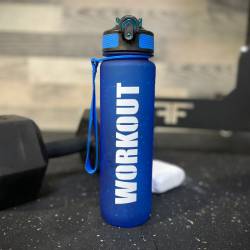 Láhev na pití WORKOUT Tritan 1000 ml - modrá