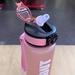 WORKOUT Tritan 1000 ml Trinkflasche - Pfirsich
