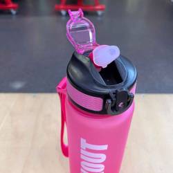 Láhev na pití WORKOUT Tritan 1000 ml - růžová