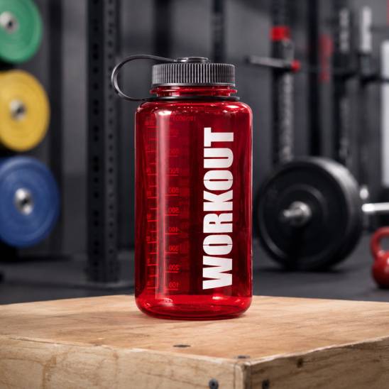 Bottle WORKOUT 1000 ml - red Tritan