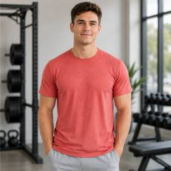 Mens sports t-shirt WORKOUT - red