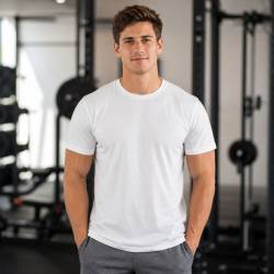 Maglietta sportiva da uomo WORKOUT - bianco