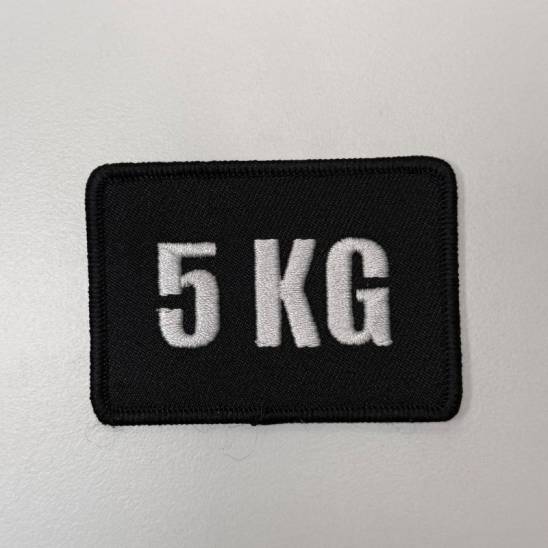 Nášivka 5 KG se suchým zipem 7 x 5 cm