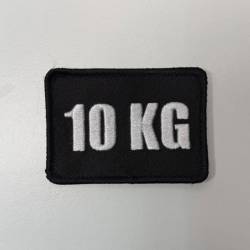 Nášivka 10 KG se suchým zipem 7 x 5 cm