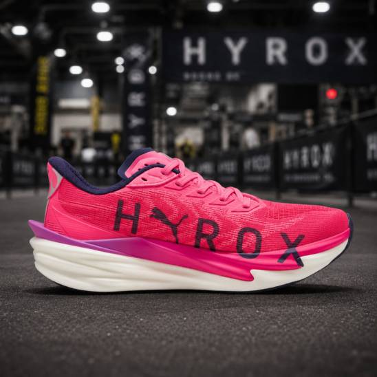 PUMA Mens Deviate NITRO 4 HYROX Pure Pink Running Shoes