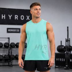 Canotta da uomo PUMA HYROX CUTOFF - turchese
