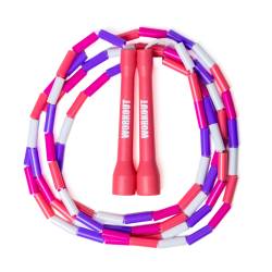 WORKOUT Childrens Beaded Jump Rope - Adjustable - Pink