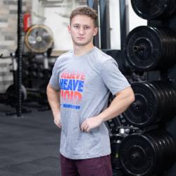 Pánské tričko Nike Believe Heave Hold - šedé light