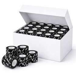 Gympack 32 pezzi - Nastro Thumb Hookgrip WORKOUT stretto - lunghezza 7 m (nero)
