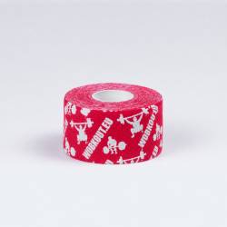 GYMPACK 32 pezzi - Nastro Thumb Hookgrip WORKOUT stretto - lunghezza 7 m (rosso)