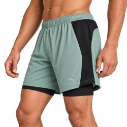Pánské sportovní šortky Puma Run Velocity 2in1 - zelené