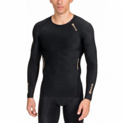 Man compression T-Shirt long sleeve A400 Gold