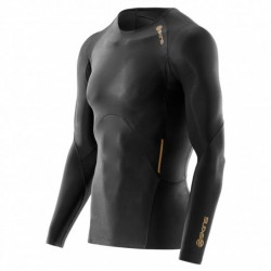 Man compression T-Shirt long sleeve A400 Gold