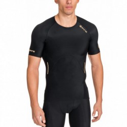 Man compression T-Shirt short sleeve A400 Gold