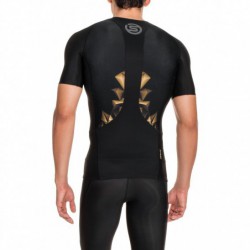 Man compression T-Shirt short sleeve A400 Gold
