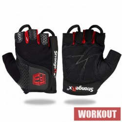 StrongerRx TR3 Weightlifting Gloves / Black
